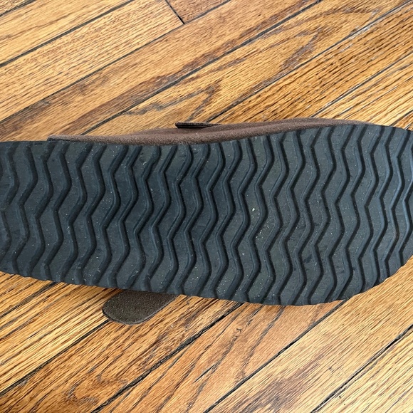 Quince Water Repellent Suede Clog Mule Cafe Size 10 Worn once - Picture 3 of 4